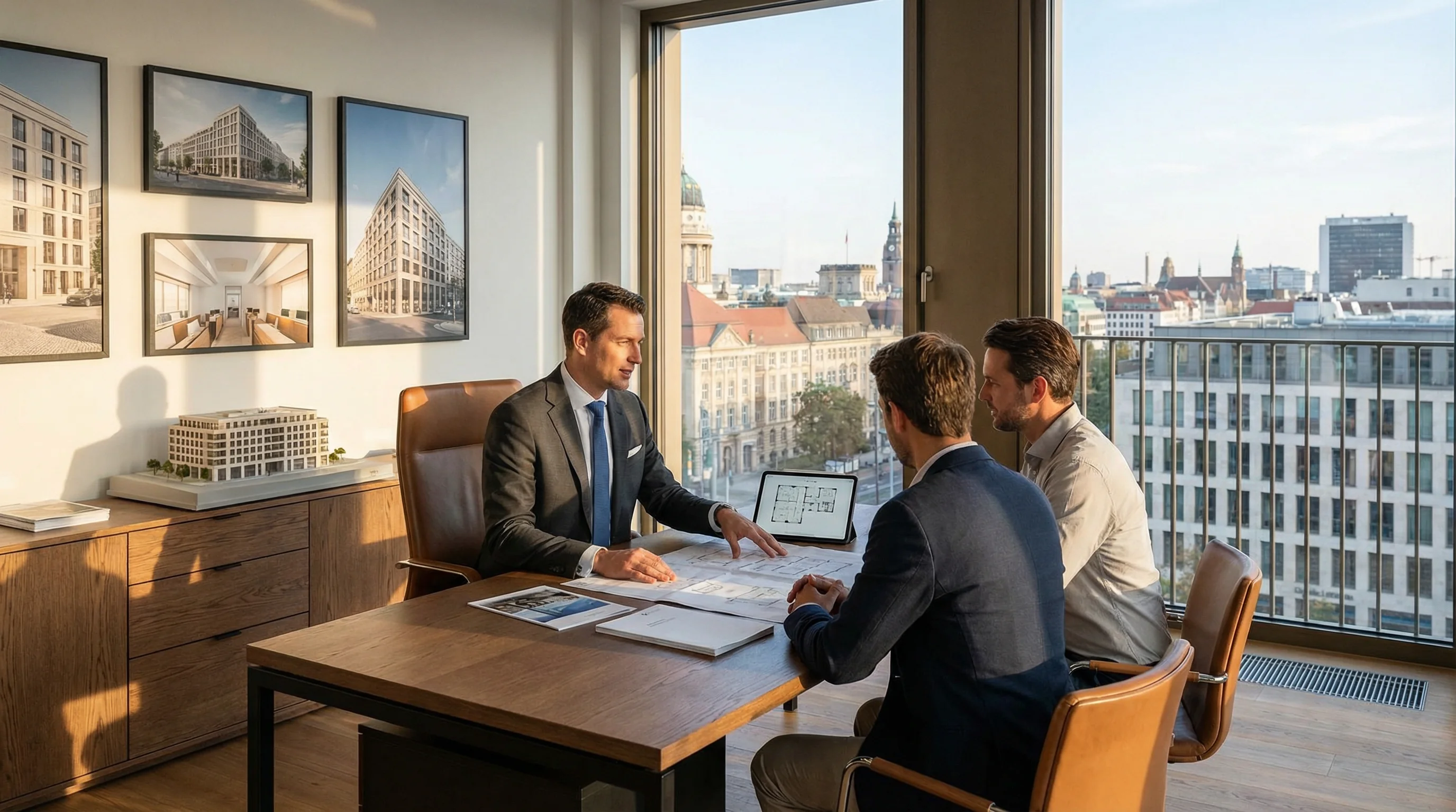 Immobilienmakler im Beratungsgespräch - Maklerrecht und Provisionsansprüche